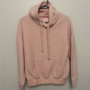 Soft Serve Clothing Blush Sherpa Cowl Hoodie